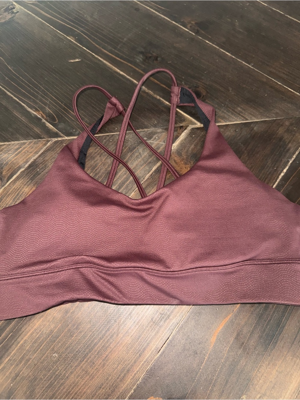 Zyia Active Fig Vibration Light n Tight Strappy Sports Bra Size XL